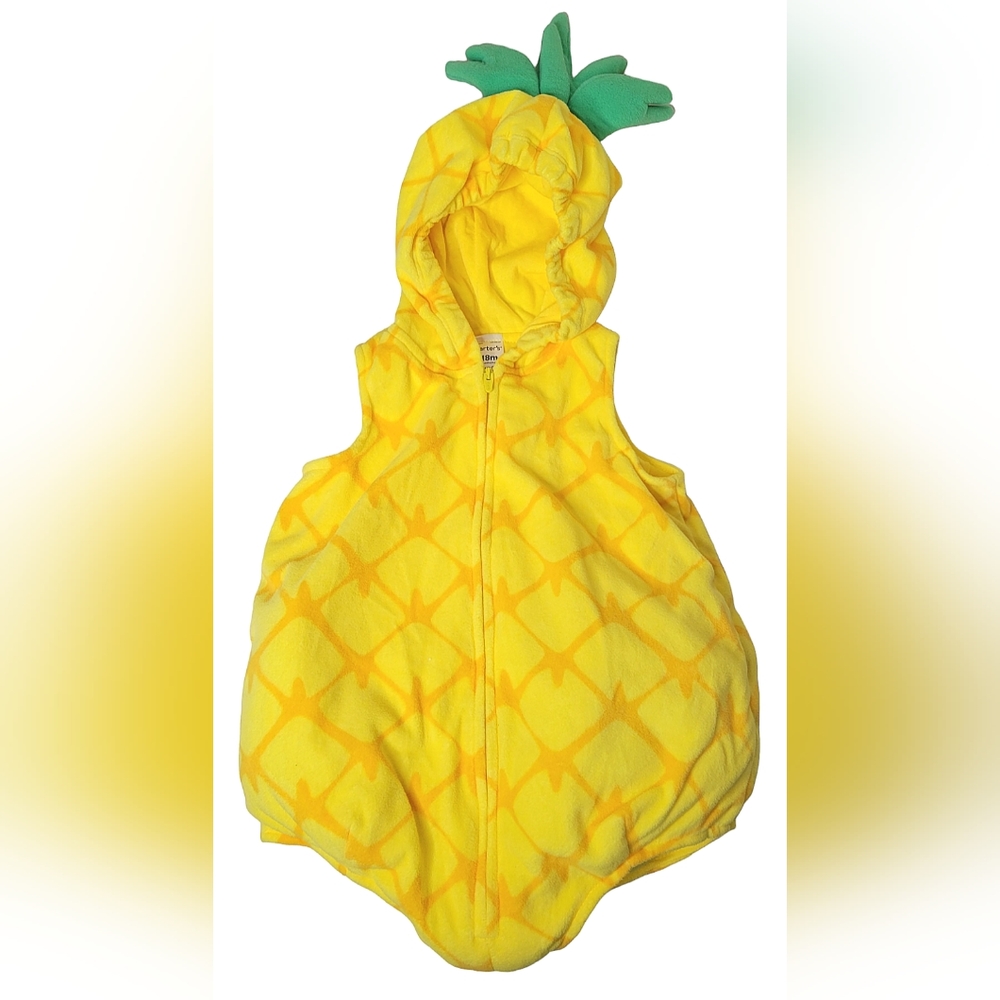 Carter's Plush Pineapple Costume Size 18 Months Toddler Halloween Outfit NWOT